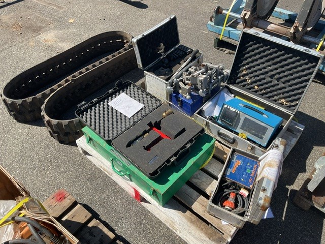 Pallet of Poly Welding Scraper’s and Tools Plus Tracks