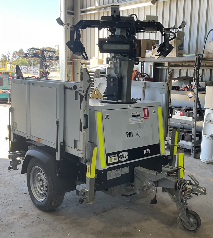 2019 SMC TL55 Lighting Tower - 240w - LED Solar - Chinchilla