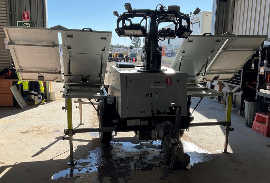 2019 SMC TL55 Lighting Tower - 240w - LED Solar - Chinchilla