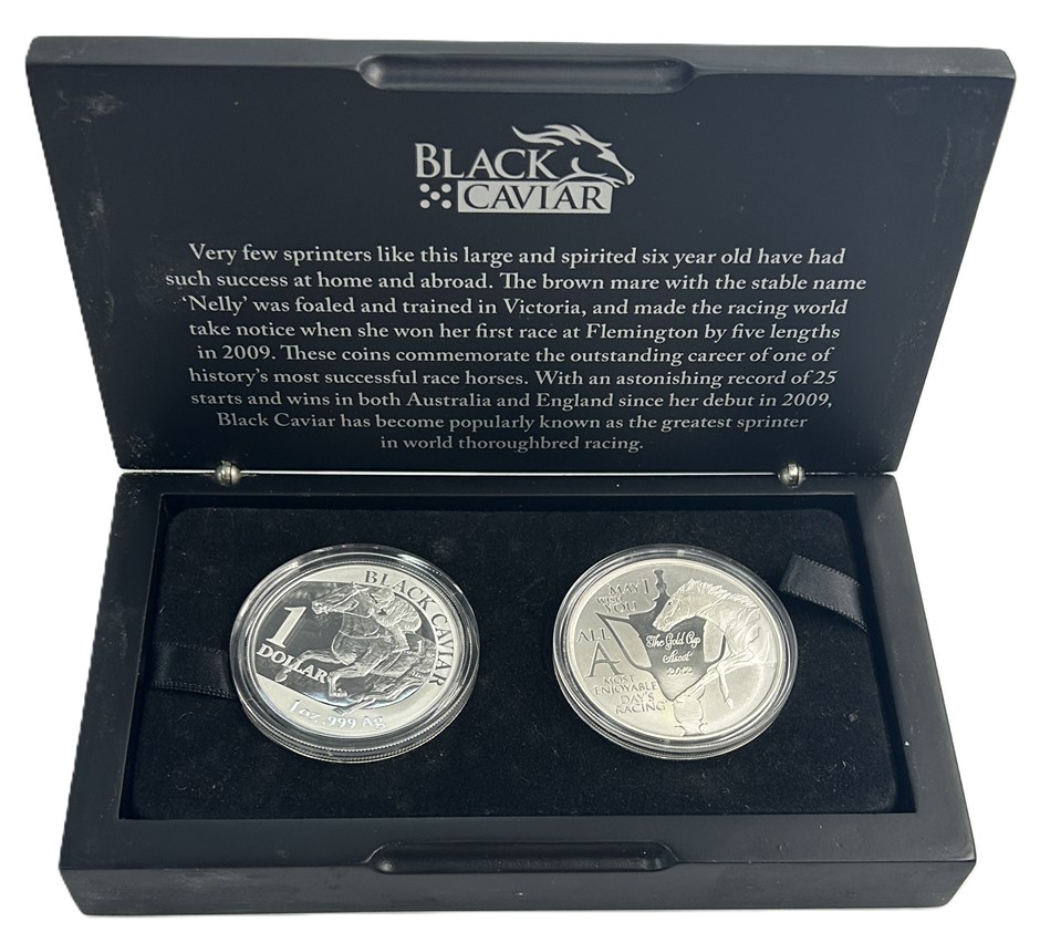 Black Caviar Perfection Silver Proof Coin Set