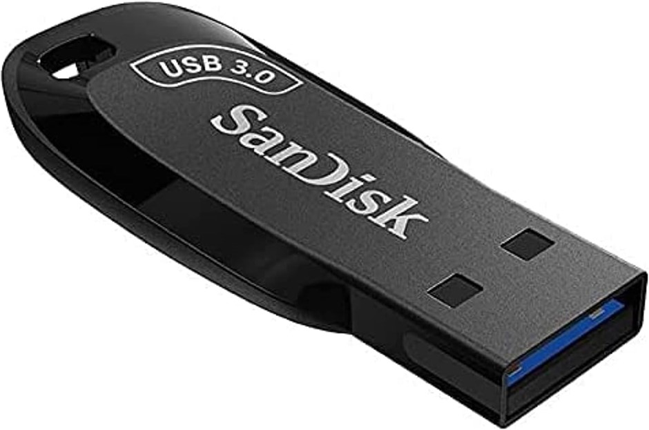 SANDISK Ultra Shift USB 3.0 Flash Drive, 128GB.
