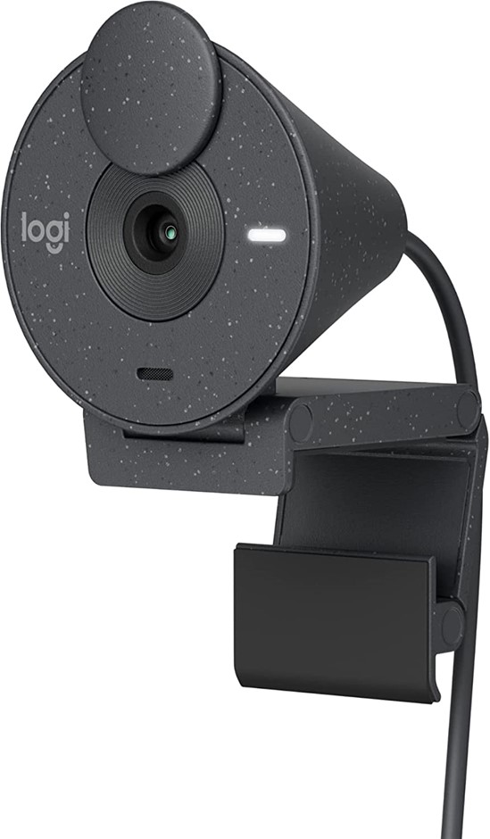 LOGITECH Brio 300 Full HD Webcam with Privacy Shutter, Noise Reduction Micr