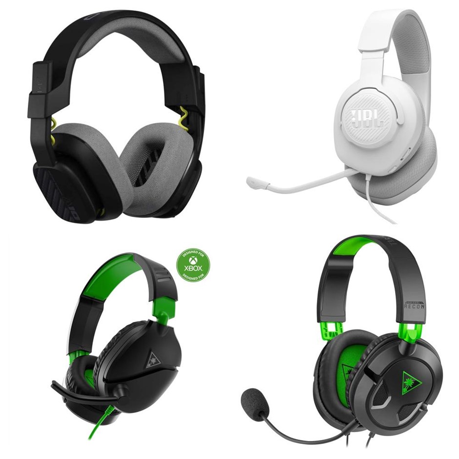4 x Assorted Gaming Headsets. 1 x ASTRO A10 Gen 2. 1 x JBL Quantum 100 M2 W