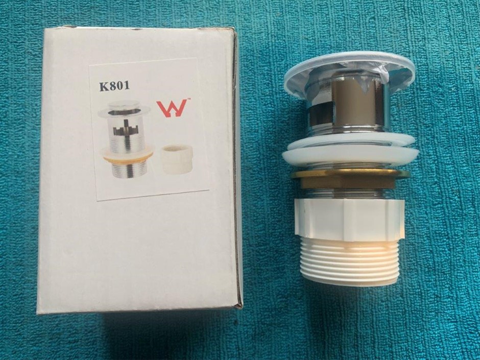 New in Box 40mm Pop Up Waste With Overflow - Qty 5