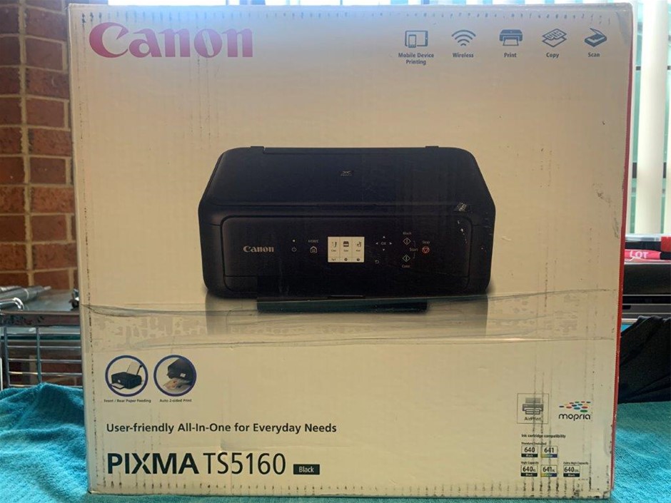 Canon Pixma TS5160 Printer, Black - Quantity 1