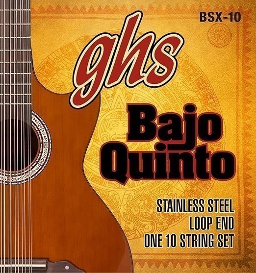 0071-3140657 · GHS Strings GHS Stainless Steel Bajo Quinto Strings-Loop End (BSX-10)