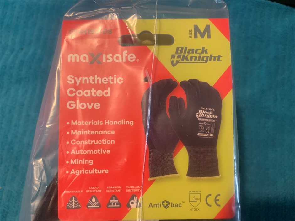 New in Packet Maxisafe Synthetic Coated Gloves, Quantity 12 Pairs