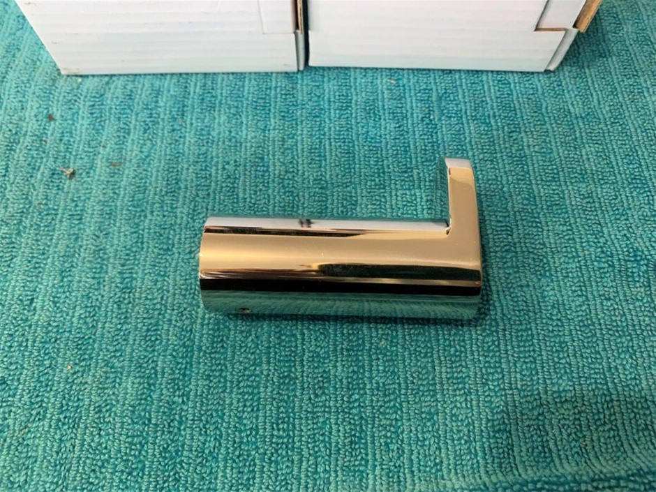 New in Box Multitude Robe Hooks, Mirror Polished - Quantity 4