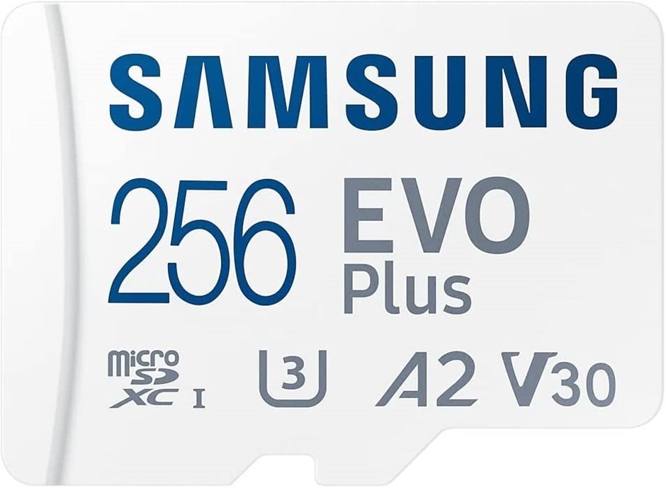 SAMSUNG 256GB EVO Plus Micro SD Memory Card/w Adapter, UHS-1 SDR104, Class