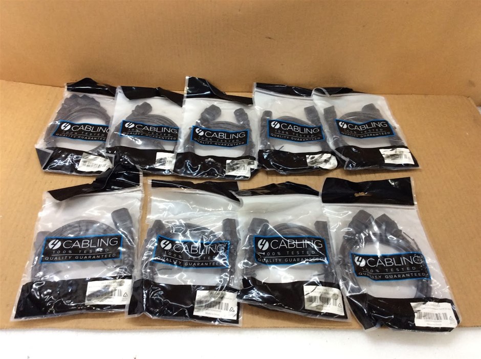 Cablink IEC C13 To C14 Extension Power Cable - New (Lot of 10)