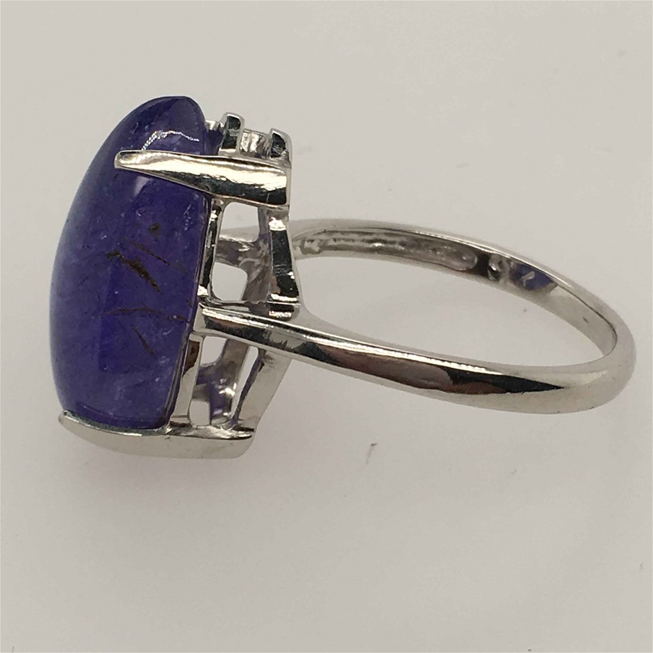 9ct White Gold, 10.80ct Tanzanite Ring