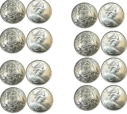 1966 Australia First & Last Queen Elizabeth Silver round fifty cents