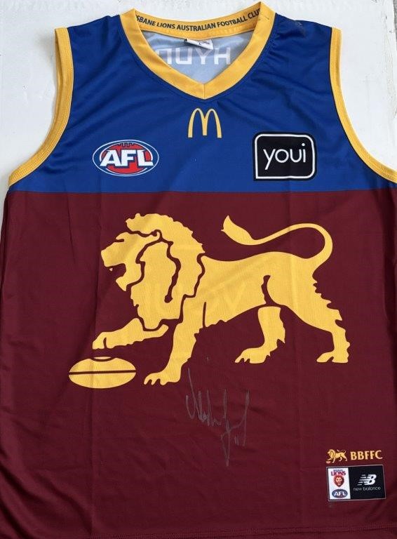 ALASTAIR LYNCH SIGNED BRISBANE LIONS GUERNSEY