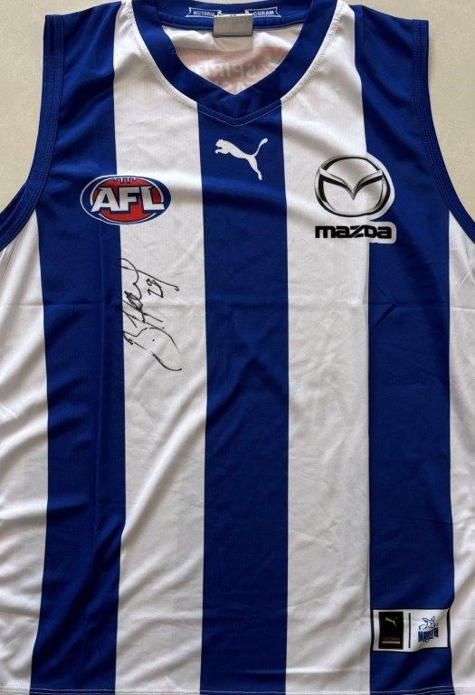 BRENT HARVEY SIGNED NORTH MELBOURNE GUERNSEY