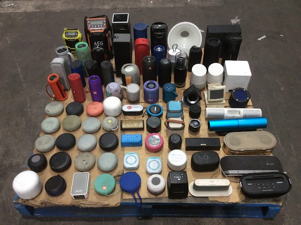 JBL/AKAI/Honeywell Mixed Portable Bluetooth Speakers (Lot of 83)