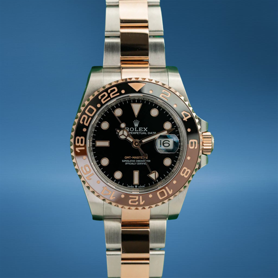 ROLEX GMT-MASTER II ROOTBEER 40MM EVEROSE ROLESOR 126711CHNR BXP & COA