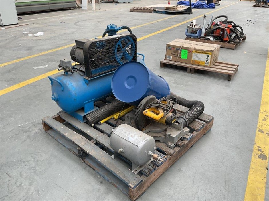 Pallet Comprising of Pulford Air and Gas Compressor, Dust Extractor 