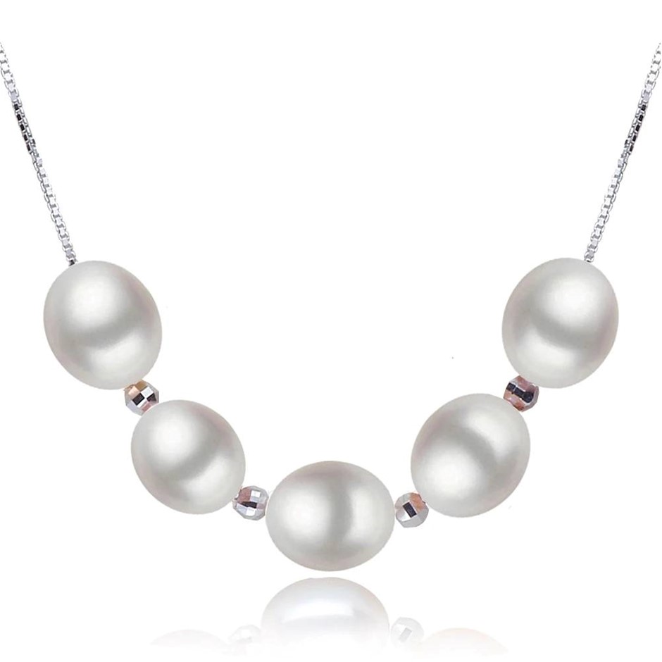 BIJ'OR - Stunning White Pearl Beaded Necklace RRP $69