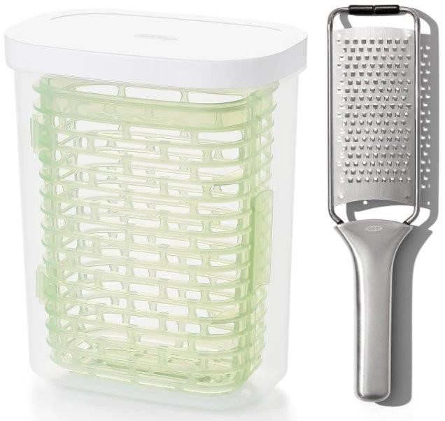 BUNDLE of OXO Good Grips Nylon Slotted + OXO Good Grips Greensaver Herb Kee