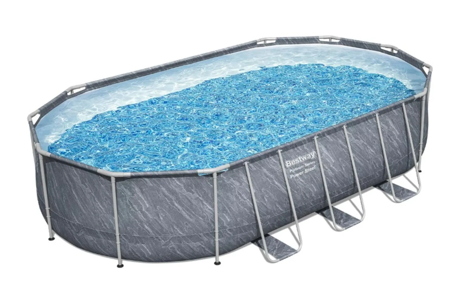 BESTWAY Platinum Series Power Steel 6.10m x 3.66m x 1.22m Above Ground Pool