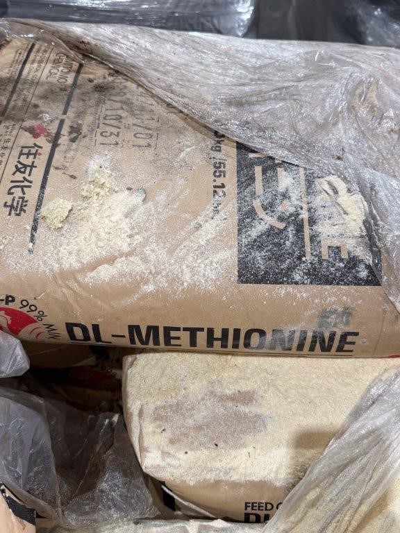 Approx. 31 x Sumitomo Chemical Sumimet-P DL-Methionine 25kg Bags