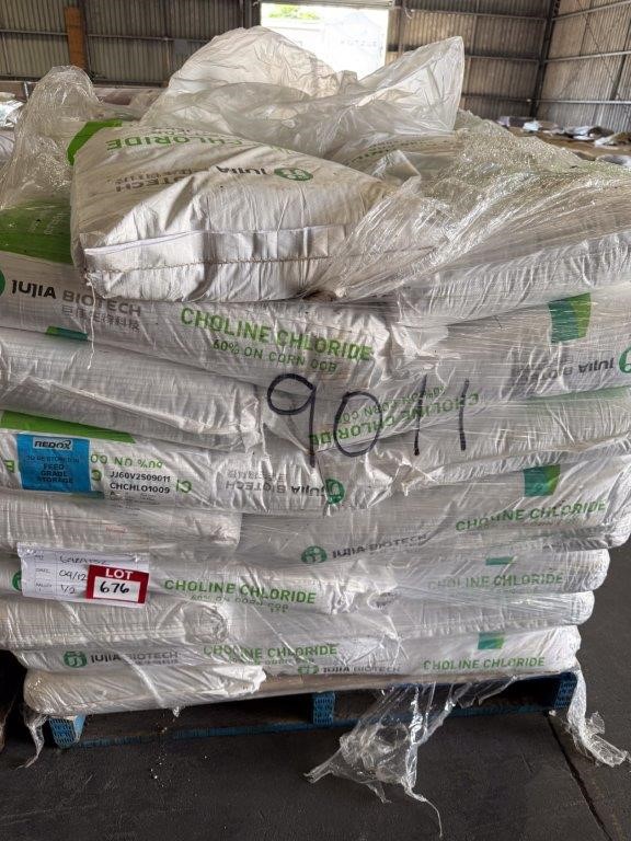 Approx. 32 x JUJIA BIOTECH Chlorie Chloride 25kg Bags