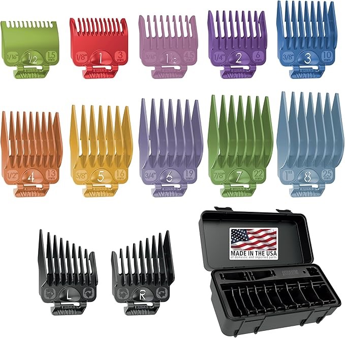 WAHL Clipper Genuine Secure-Fit™ Attachment Guard Organization Kit With Col