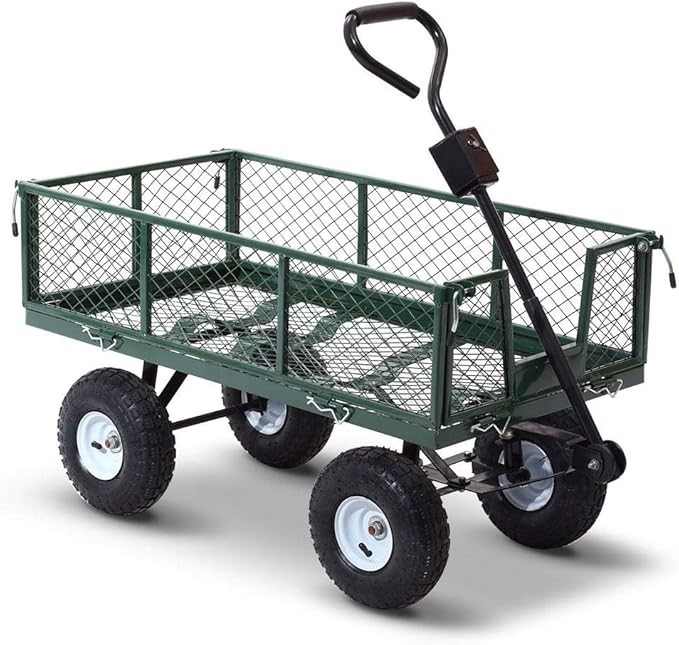 GARDEON Garden Cart, 360kg Mesh Steel Trolley Carts.