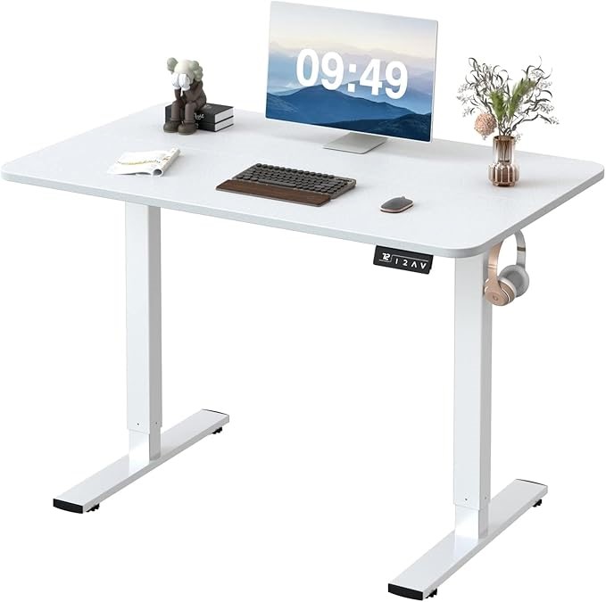 FURMAX Standing Desk Electric Height Adjustable with Memory Preset Sit Stan