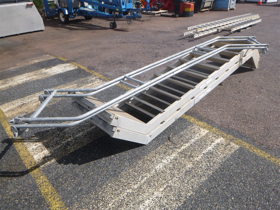 2 x Aluminum AT-PAC Stairs and Handrails Auction (0001-8021879) | Grays ...