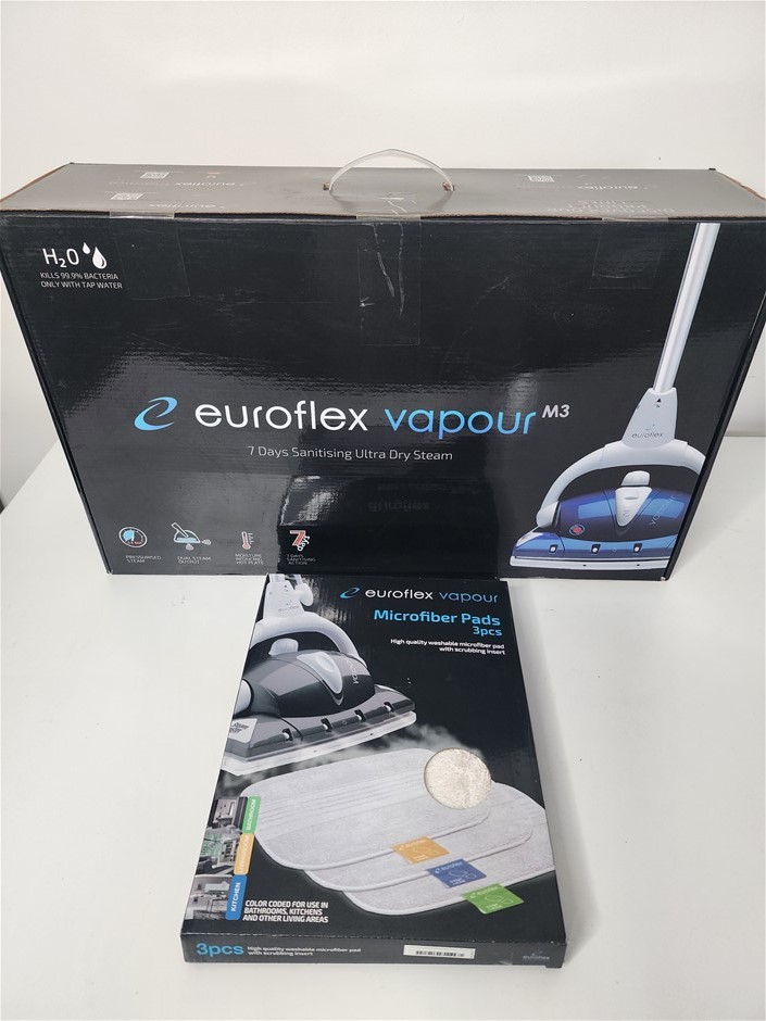 Euroflex Vapour M3 Sanitising Floor Steam Mop - New