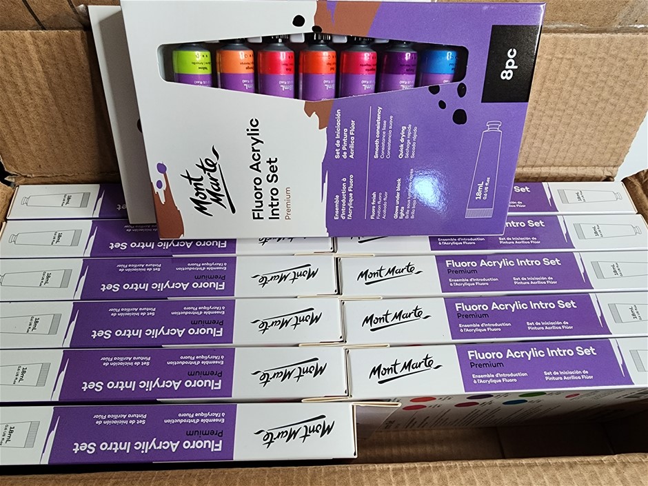 Mont Marte Fluro Acrylic Intro Set - Premium