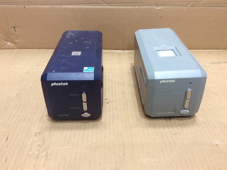 Plustek OpticFilm 8100 and OpticFilm 7200 Film Scanners (Lot of 2)