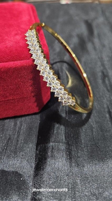 22k Stamped Yellow Gold Filled Bangle-60mm