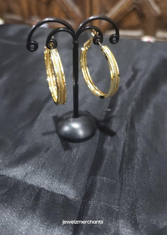 18KGF/Italy Stamped Yellow Gold Filled Earring