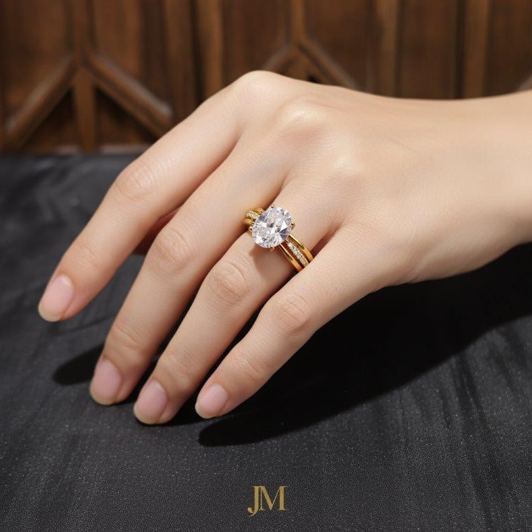 22K/Italy Gold Filled Ring -(Stamped 22K/Italy)-Warranty Quality-8 US