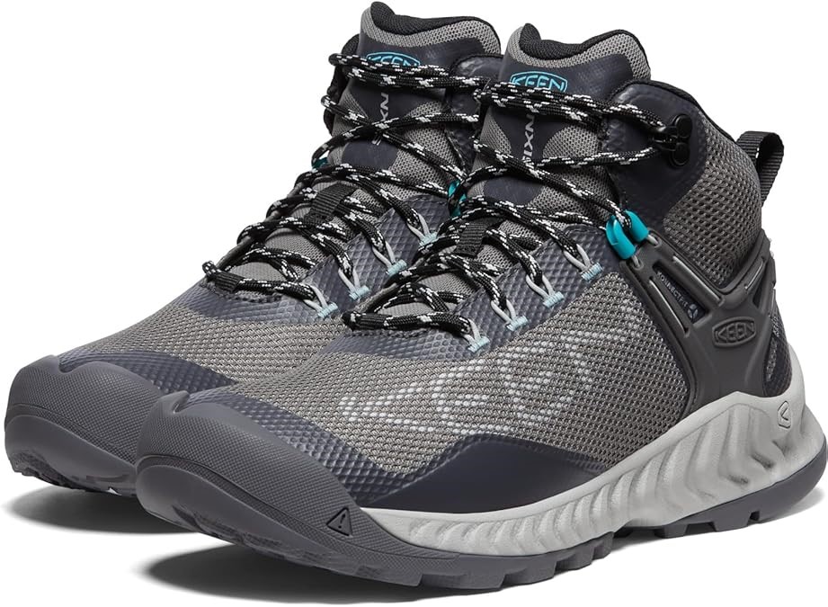 KEEN Women's NXIS Evo Mid Waterproof Hiking Boot, US7.5/EU38, Magnet/Ipanem
