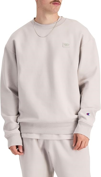 CHAMPION Men's Rochester Base Crew, Medium, Albatross (UYJ), AU8AN. RRP: $9