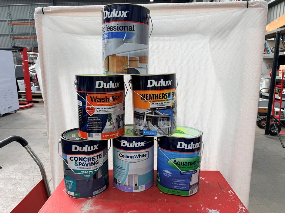 Assorted 10Lt Tins of Paint x 6