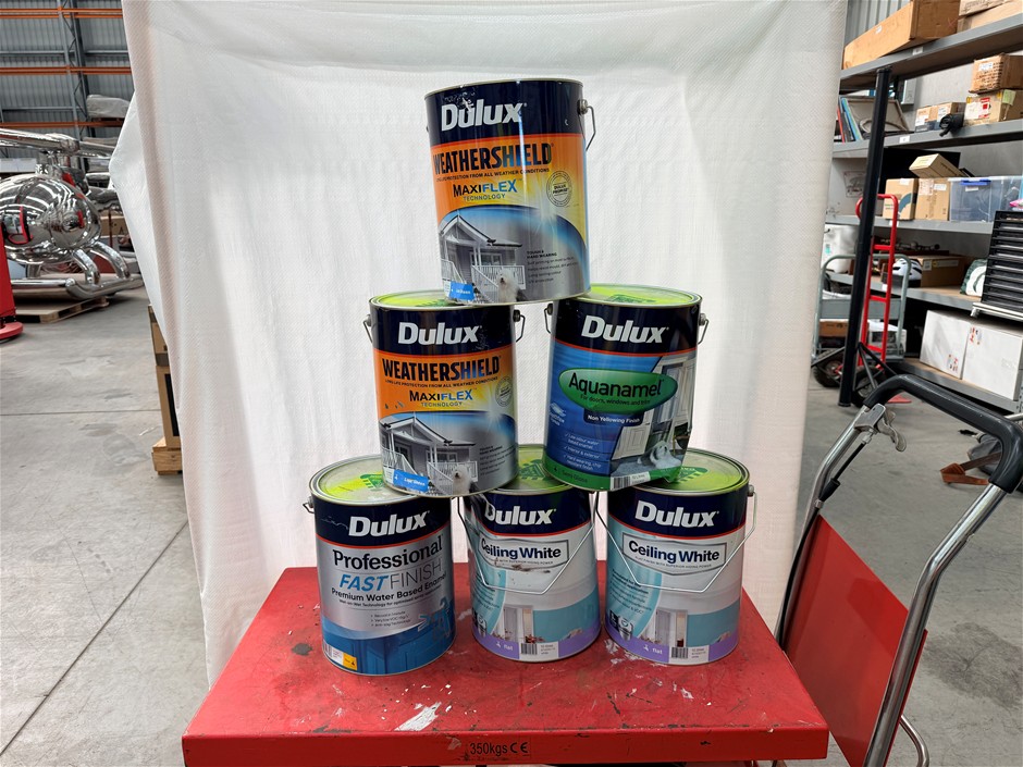 Assorted 10Lt Tins of Paint x 6