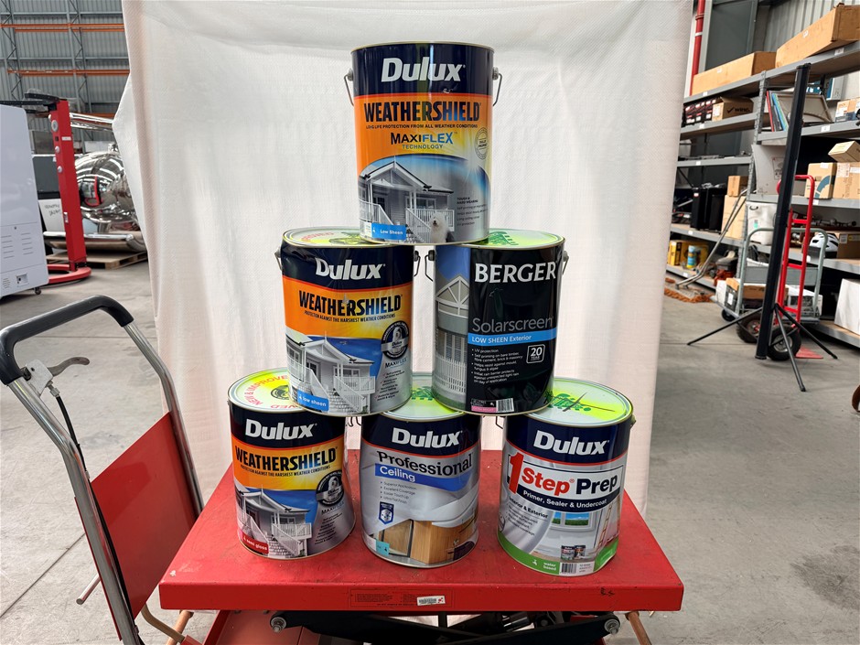 Assorted 10Lt Tins of Paint x 6