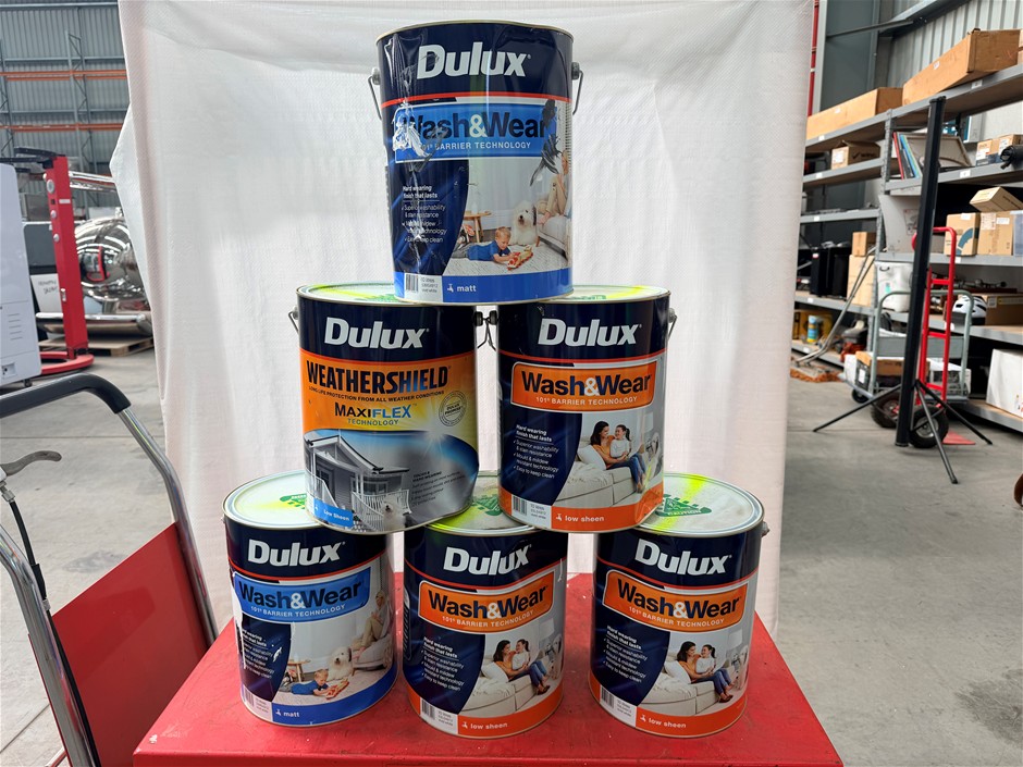 Assorted 10Lt Tins of Paint x 6