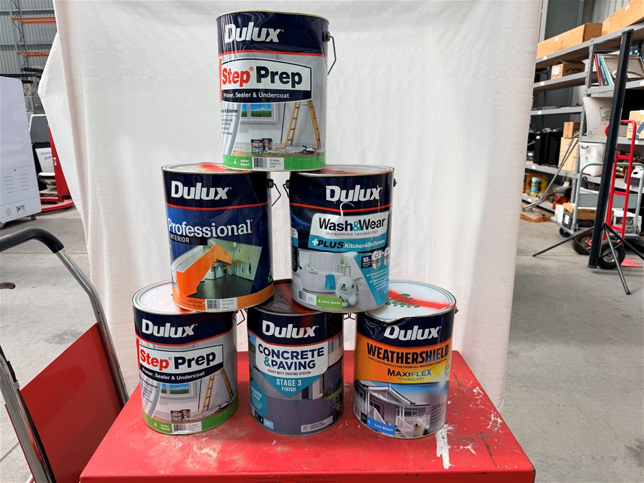 Assorted 10Lt Tins of Paint x 6