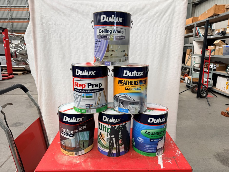 Assorted 10Lt Tins of Paint x 6