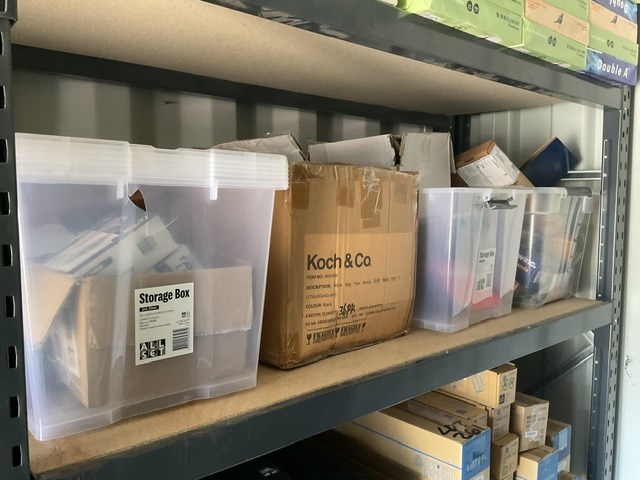 4 Tubs Of Assorted Stationery Items