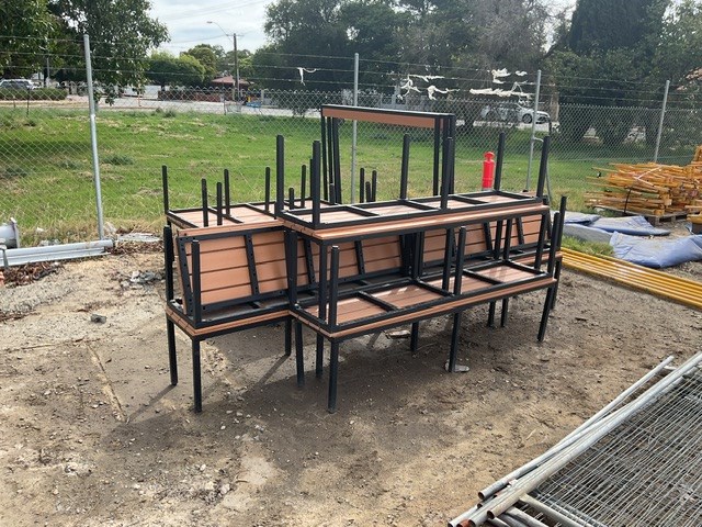 Approx 10 Assorted Size Composite Top Benches