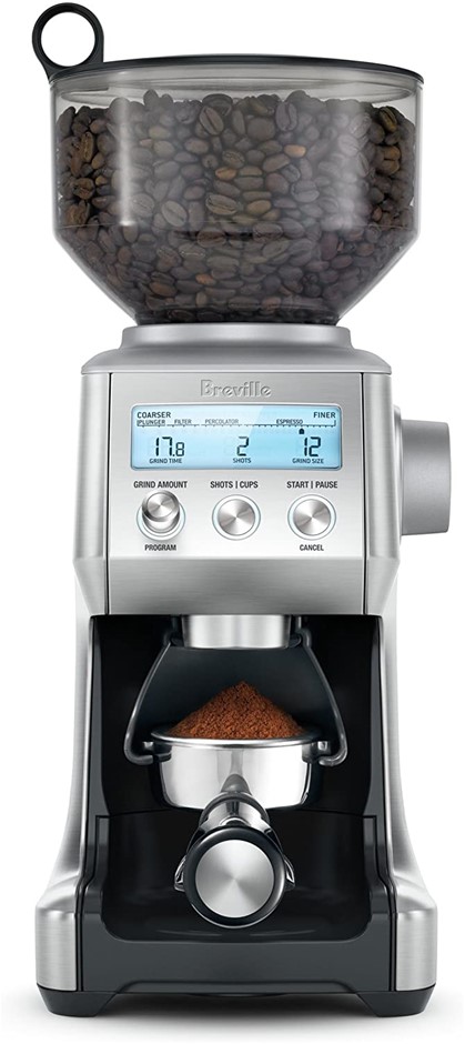 BREVILLE The Smart Grinder Pro Coffee Grinder, Brushed Stainless Steel. NB: