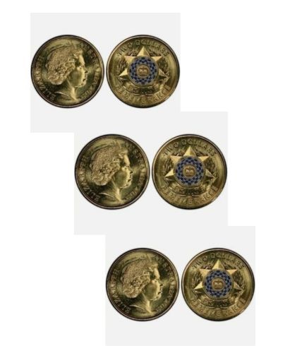 2019 $2 Police Remembrance Coin – Uncirculated x 3