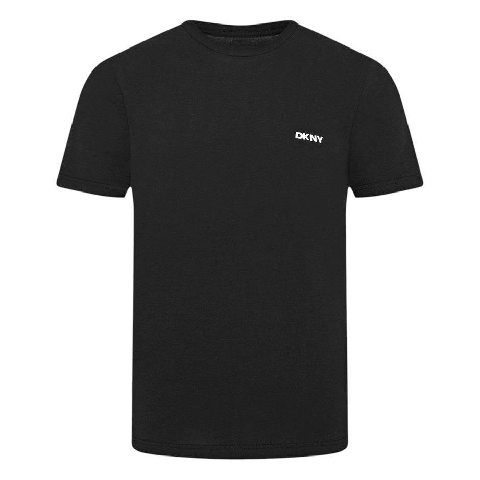 DKNY Men's Logo Tee, Size 2XL, 100% Cotton, Black. Buyers Note - Discount