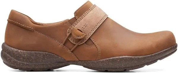 CLARKS Women's Roseville Dot Loafer, US11/UK8.5, Dark Tan Combi, (26162040)